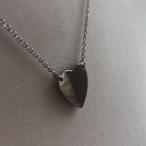 Silver heart necklace